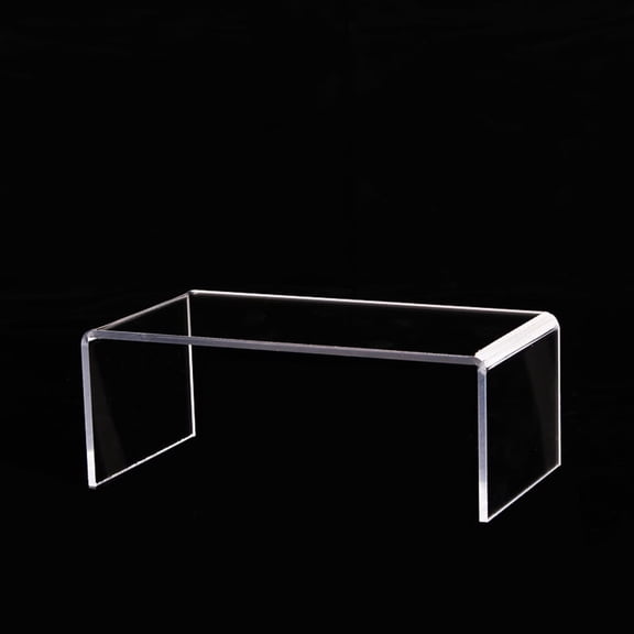 Raindrops Transparent Acrylic Display Risers for Shoes and Cosmetics U Shaped Shelf Rack 3 Pieces Small Size
