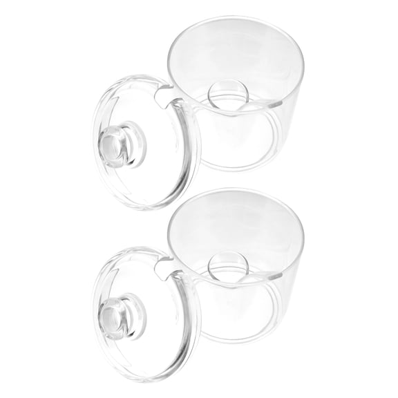 Raindrops Transparent Acrylic Plastic Kitchen Spice Can with Lid for Storage Large Capacity 2pcs