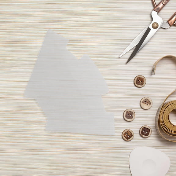 Raindrops 2Pcs Transparent Sewing Templates for Key Pouch and Bag Craft Projects