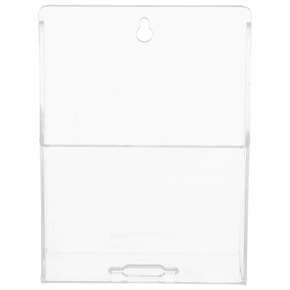 Houderco Remote Wall Holder Transparent Acrylic 1Pack 5.6X4.3X1.3In
