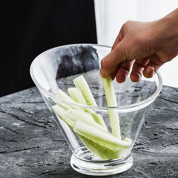 Raindrops Clear Acrylic Dessert Bowl Crystal Lightweight Transparent Bowl for Kitchen Use