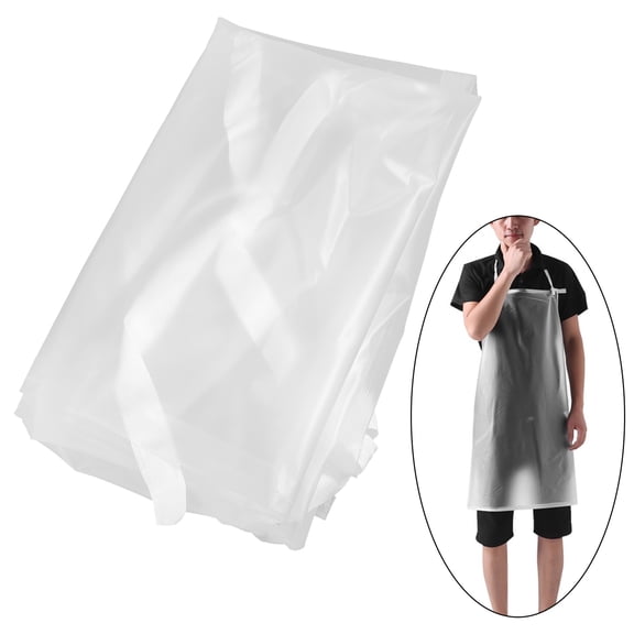 FOMIYES Fashionable Transparent PVC Apron for Salon Kitchen and Grooming Waterproof and