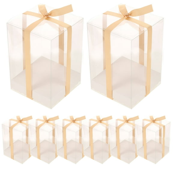 Raindrops  Transparent Gift Box Regular Size Cupcake Boxes Candy
