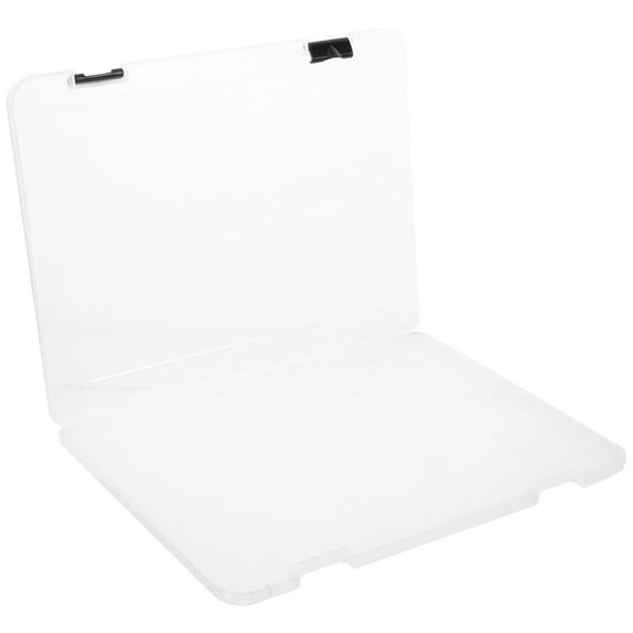 Raindrops Transparent A4 Storage Box with Lids for Organizing Documents and Cash Made of PP Material 12.5L