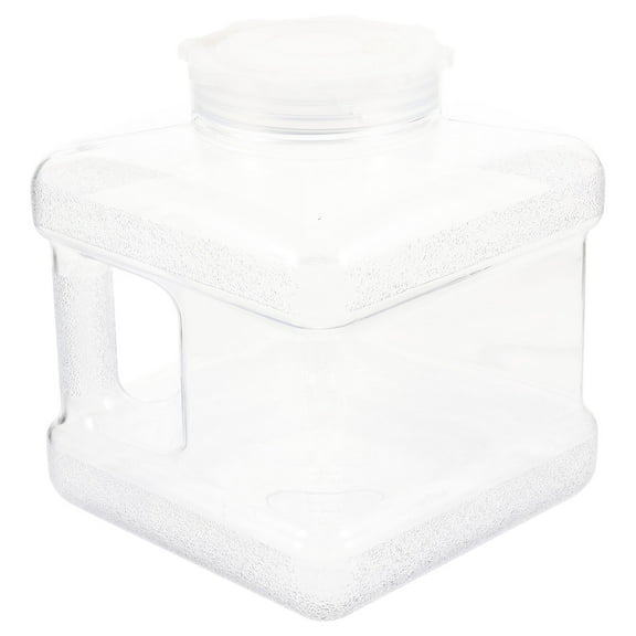 Raindrops Transparent PC Water Container with Handle for Storage Portable and Reusable 7.9 Gallons