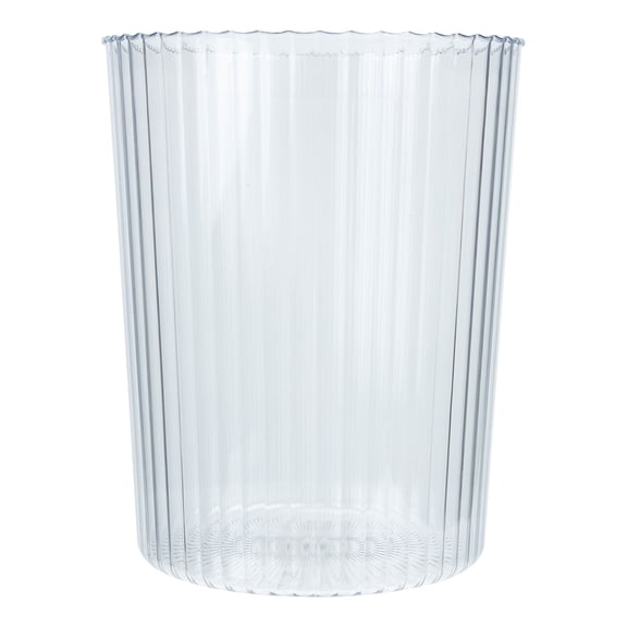 Raindrops Transparent PET Bathroom Garbage Can for Home Office Storage  Versatile Waste Paper Bucket 3.5 Gallon