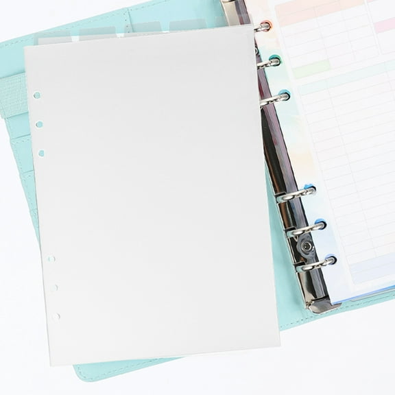 Raindrops Transparent PVC Notebook Dividers with Detachable Tabs for Daily Use and Organization 10 Sheets