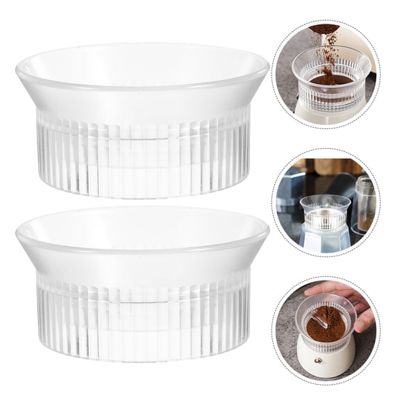 Raindrops 2Pcs Plastic Coffee Powder Distributor with Universal Compatibility