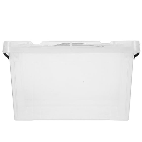 Raindrops Transparent Plastic Storage Bin with Lid for Articles Storage 8 inch