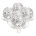 thumbnail image 1 of Raindrops Transparent Plastic and Glass Globe Decoration Set of 4 for Home Office or Fish Tank Decor, 1 of 8