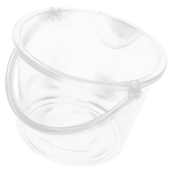 Raindrops Transparent Portable Outdoor Shower Bucket with Storage Container - Lightweight, Water Carrying Bucket