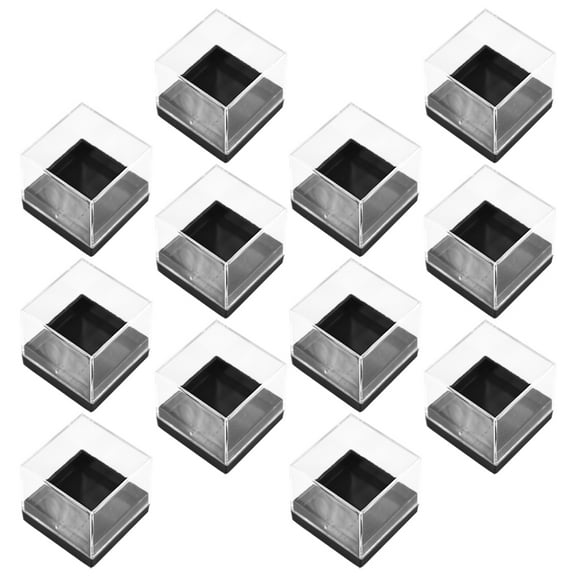 Raindrops Transparent Specimen Storage Boxes for Mineral Display and Organization Strong 12pcs