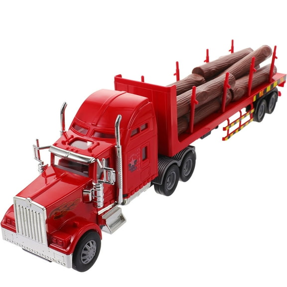 Raindrops Transporter Toy Realistic Truck Model Engineering Vehicle Model Toy Child Red