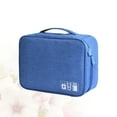 thumbnail image 1 of Raindrops Travel Cable Organiser Data Cable Storage Bag Scratch Resistance Sky-blue 1Set, 1 of 8