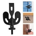 thumbnail image 1 of FOMIYES Black Portable Door Lock for Travel Use Metal Security Lock for Hotel Rooms and Apartments, 1 of 8