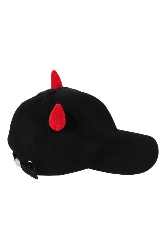 Trendy Horn Hat with Ear Protection Durable Cotton Polyester Baseball Cap