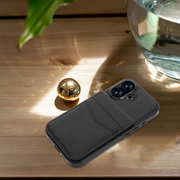 Raindrops Trendy Wallet Phone Case Mobile Phone Cover With Card Slots Decorative Functional Cellphone Wallet With Card Holders Compatible For Iphone 16