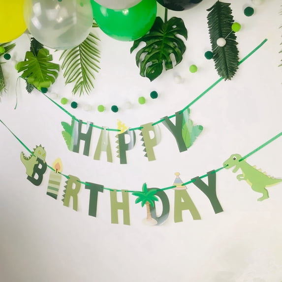 Raindrops Tropical Dinosaur Birthday Party Decorations Set with ...
