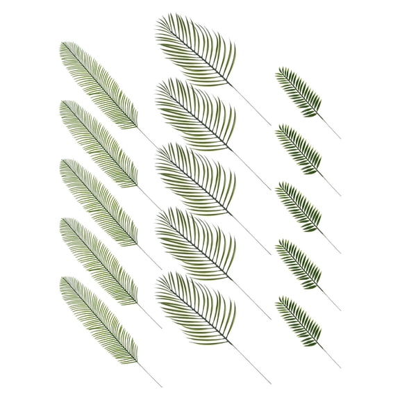FOMIYES 15Pcs Artificial Leaves Plastic Decor for Home, Party, Wedding, Romantic Atmosphere