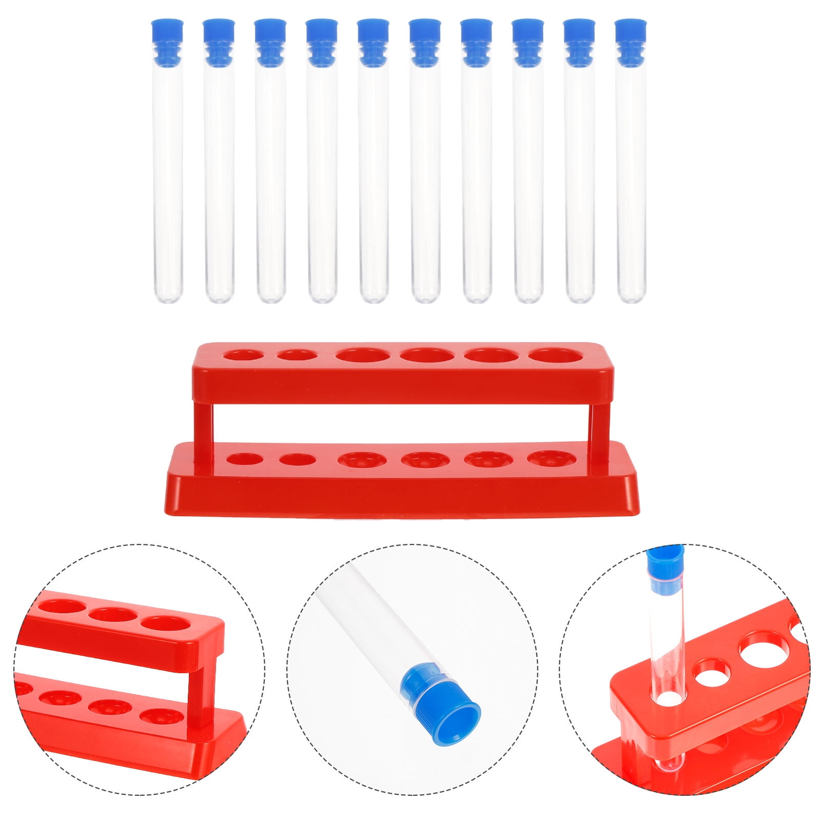 Raindrops Tube Rack Suit Laboratory Test Tube Rack Six Hole Test Tube ...