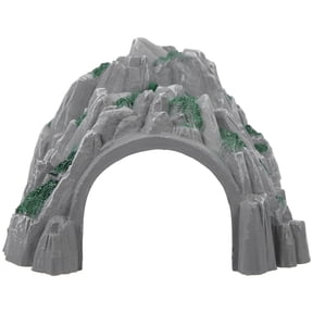 Raindrops 1Set Railway Train Tunnel Toy Accessory for Model Railroad Layout with Grey Plastic Material 10.0x4.5x4.5in