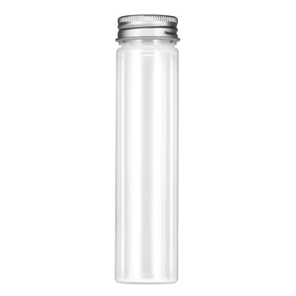 Raindrops UEETEK 15pcs Flat-bottomed Plastic Clear Test Tubes with Screw Caps Candy Cosmetic Travel Lotion Containers 110ml
