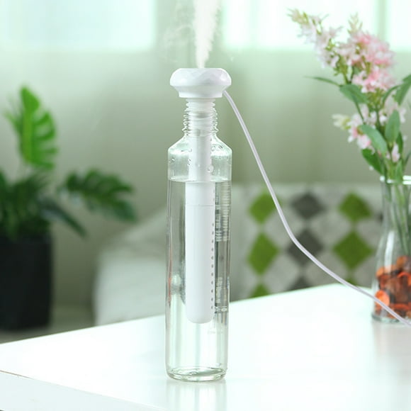 Raindrops USB Humidifier Mini Dewy Portable Humidifiers for Travel Baby White