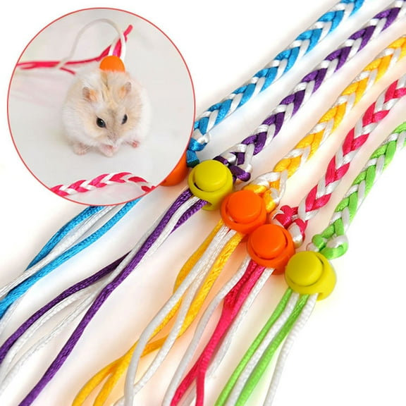 FOMIYES Multi Hamster Leash and Collar Adjustable Comfortable for Everyday Walks