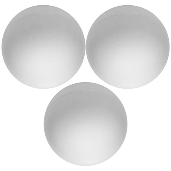Raindrops Unfinished Foams Ball 3Pcs Diy Craft For Ornaments And Decorations White