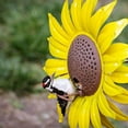 thumbnail image 1 of Raindrops Unique Bird Feeders Yellow Iron Feeding Birds for Outdoor Garden 1Pack, 1 of 6