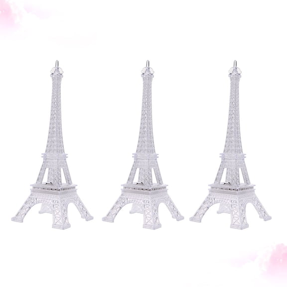 Raindrops Unique Eiffel Tower Shaped Night Light Creative Delicate Night Lamps Desktop Decoration for Home Bedroom wite Battery