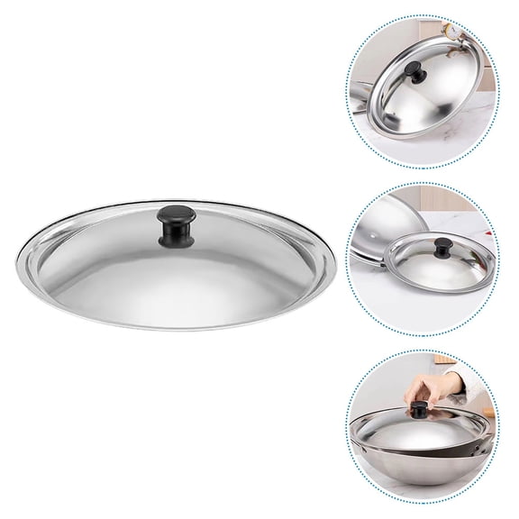 Raindrops Versatile Silver Stainless Steel Lid for Pots Pans and Skillets