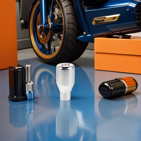 FOMIYES Universal Manual Gear Shift Knob with Aluminum Alloy Handle for Comfortable Grip and Easy Installation