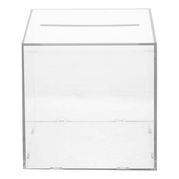 Raindrops Unopened Money Jar Clear Acrylic Storage Container Home Use 1Pcs
