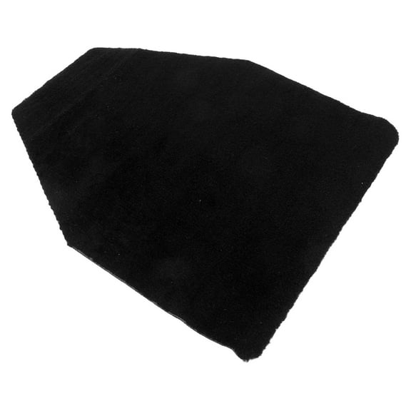 Raindrops -Resistant Urinal Mat with Cut Pile for Bathroom Floor , Easy to Clean, Black