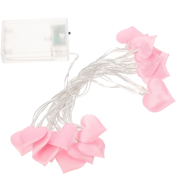 Raindrops Valentine's Day Heart Shaped Decorations 1Pcs Pink String Of Lights For Photo Studio Proposal 3 Meters