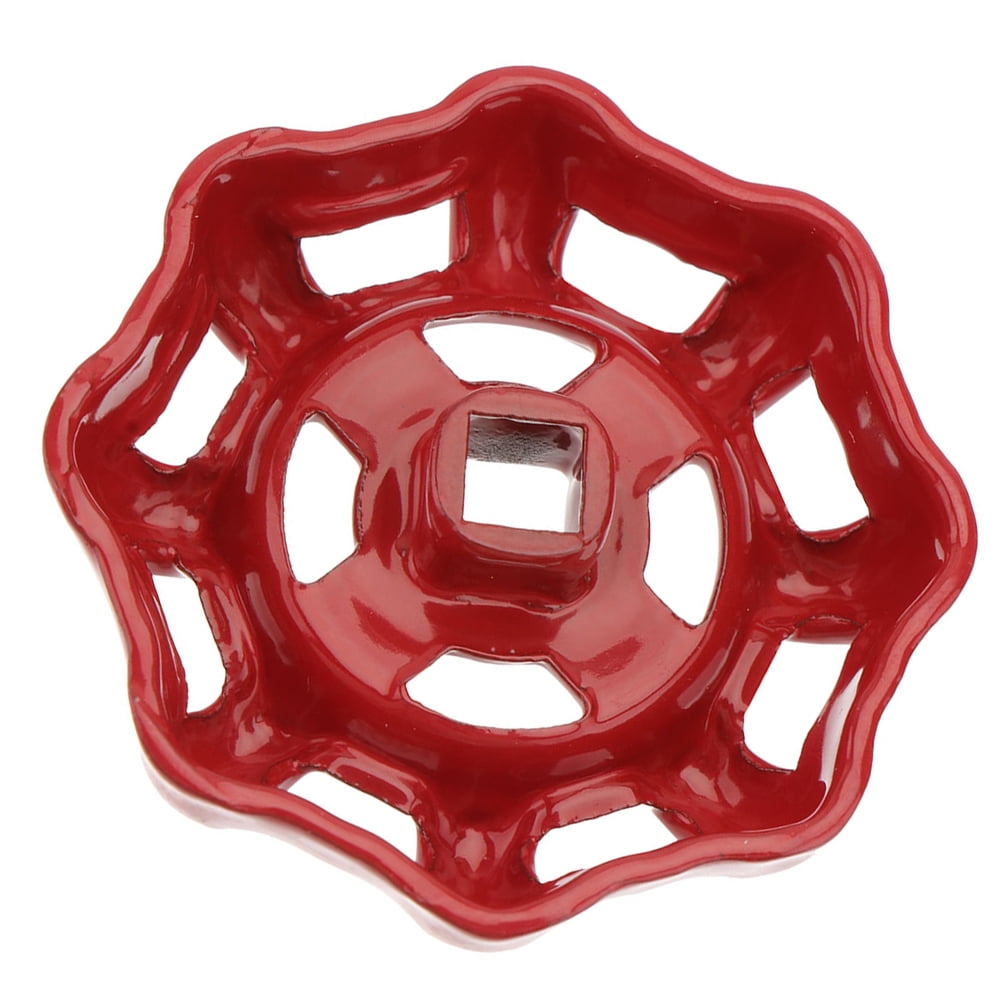 Raindrops Red Cast Iron Valve Handle Versatile for Home Use Smooth ...