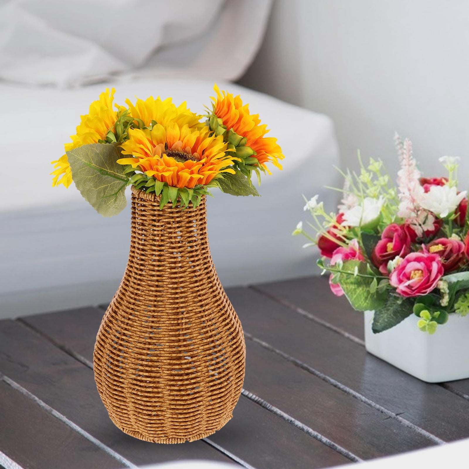 Raindrops Vases Imitation Rattan Vase Office 0.00X0.00X0.00CM Light ...