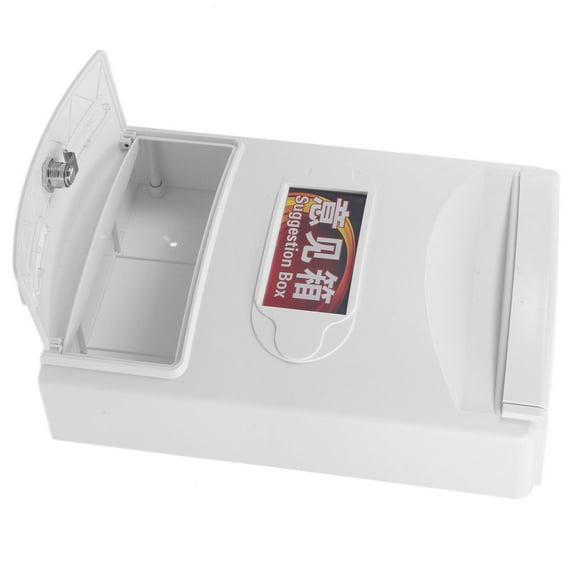 Raindrops Wall-Mounted Donation and Ballot Box with Slot and Lock, Small Secure Lockbox for Classrooms, Offices, and Outdoor Use