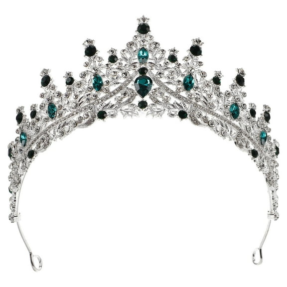 Raindrops Elegant Multi Color Rhinestone Tiara Crown for Bridal Wedding and Pageant Events