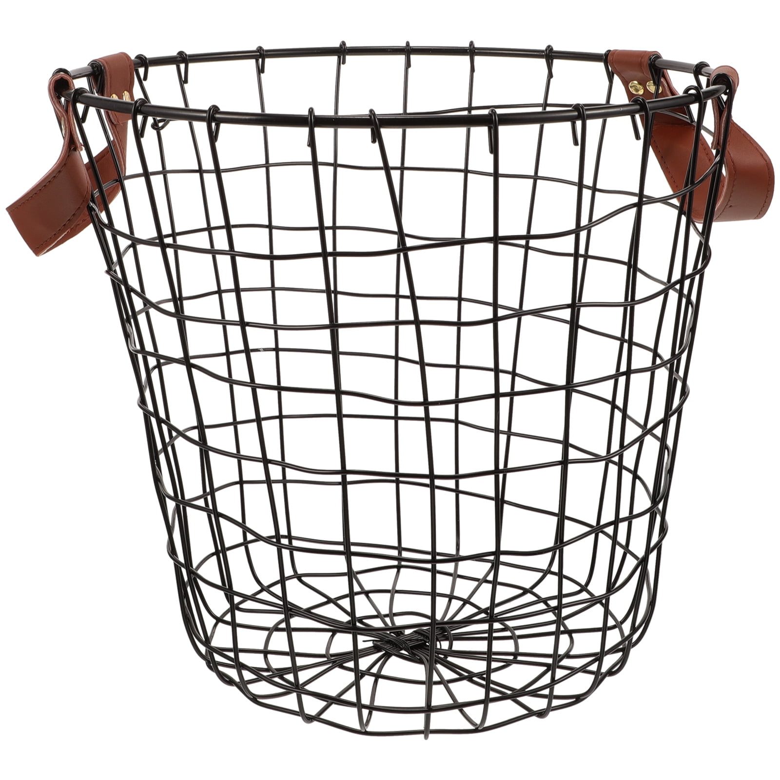 Raindrops Very Firewood Storage Basket Timeless Firewood Basket 30.00X30.00X28.00CM Black