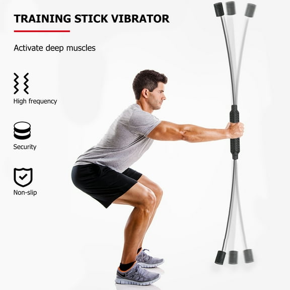 Raindrops Multi-Function Fitness Rod for Body Workout, 1Pc, Black - Versatile Exercise Equipment