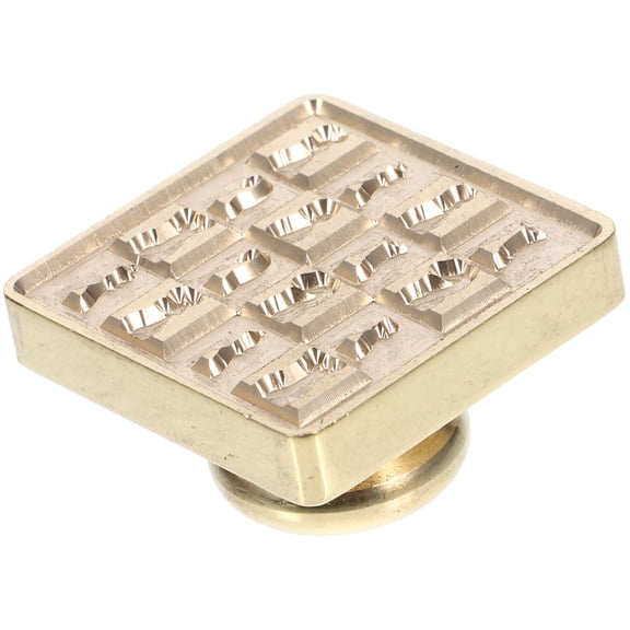 Raindrops Vintage Brass Seal Stamp for DIY Use Golden Color Well-Made Compact and Exquisite 1 Piece