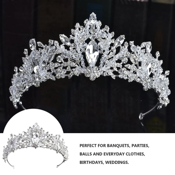Raindrops Bridal Headdress Alloy Circular Wedding Hair Accessories for Brides 1Set