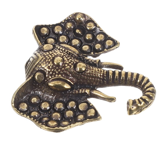 Raindrops Vintage Elephant Shape Brass Drawer Pulls Cabinet Handles Brown Solid Brass Hardware