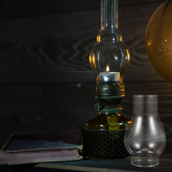 Raindrops Vintage Glass Lamp Chimney 1 Set Transparent Shade for Oil Kerosene Antique Lamps Home Decor Replacement