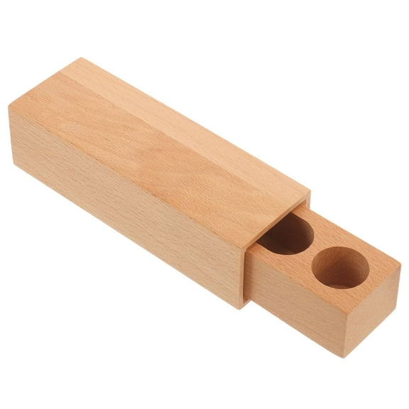 Raindrops Office Use Wood Stamp Storage Organizer 1Set 5.07X1.77X1.49In