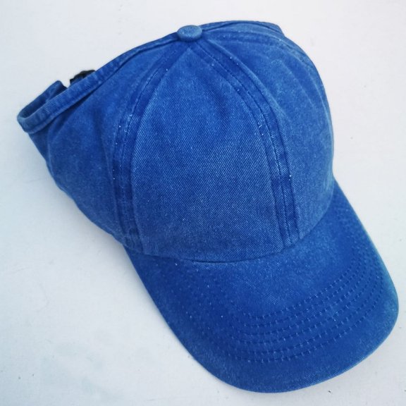 Raindrops Vintage Ponytail Baseball Cap Washed Denim Baseball Hats Vintage Big Hats Adjustable Trucker Hat Sun Hat For Men Women Outdoor Activities