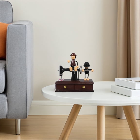 Raindrops Vintage Sewing Machine Music Box 15 Pro Titanium Rectangle Outdoor Adventure 1Pcs