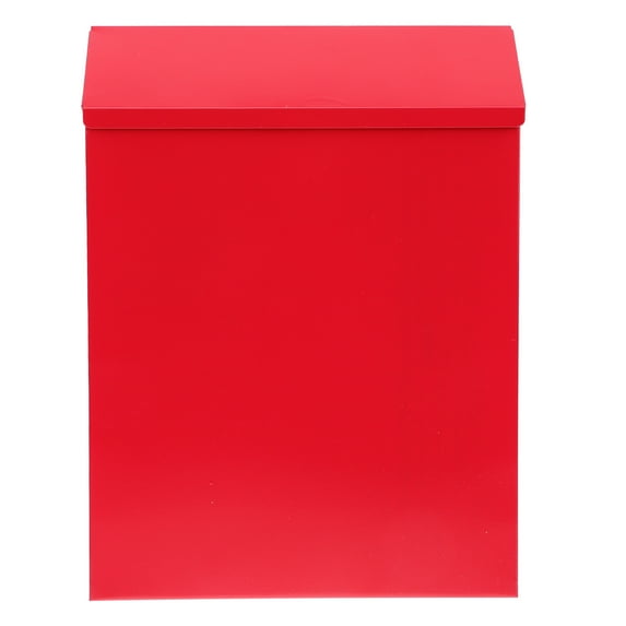 Wall Mounted Mailbox for Home Use Made of Iron in Red Color 10.5 x 6.5 x 4.3 Inches